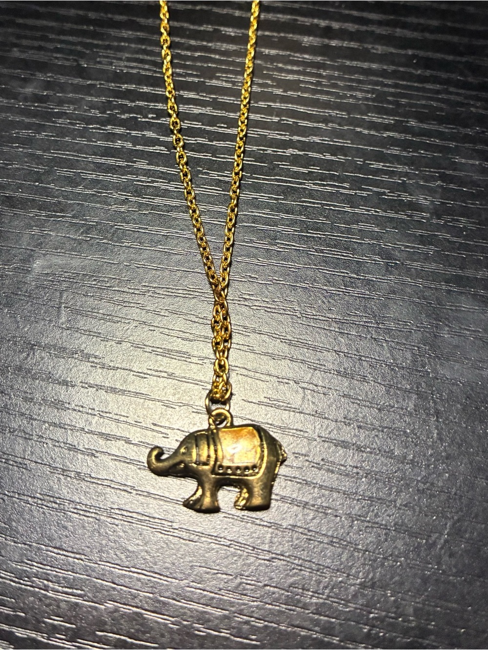 Gold Elephant Pendant Necklace - Women Jewelry